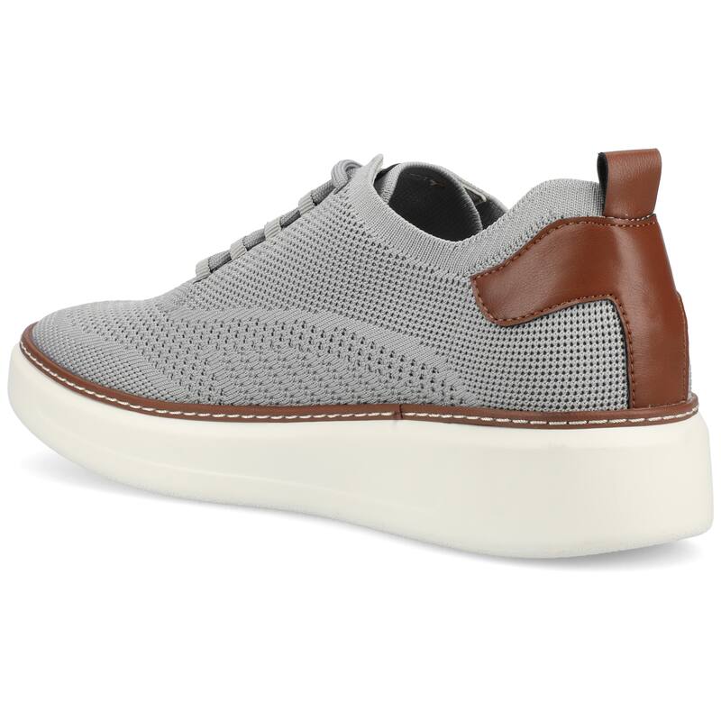 Vance Mens Norris Medium and Wide Width Lace-up Casual Knit Sneaker