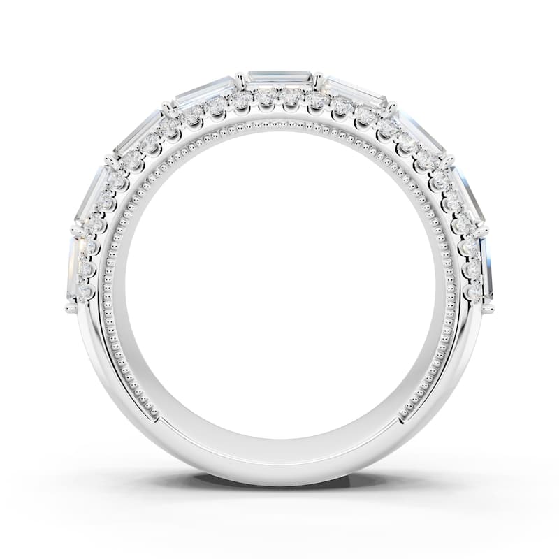 Auriya 14k Gold 2 1/10ctw Lab Grown Diamond East-West Anniversary Ring (E-F VS)