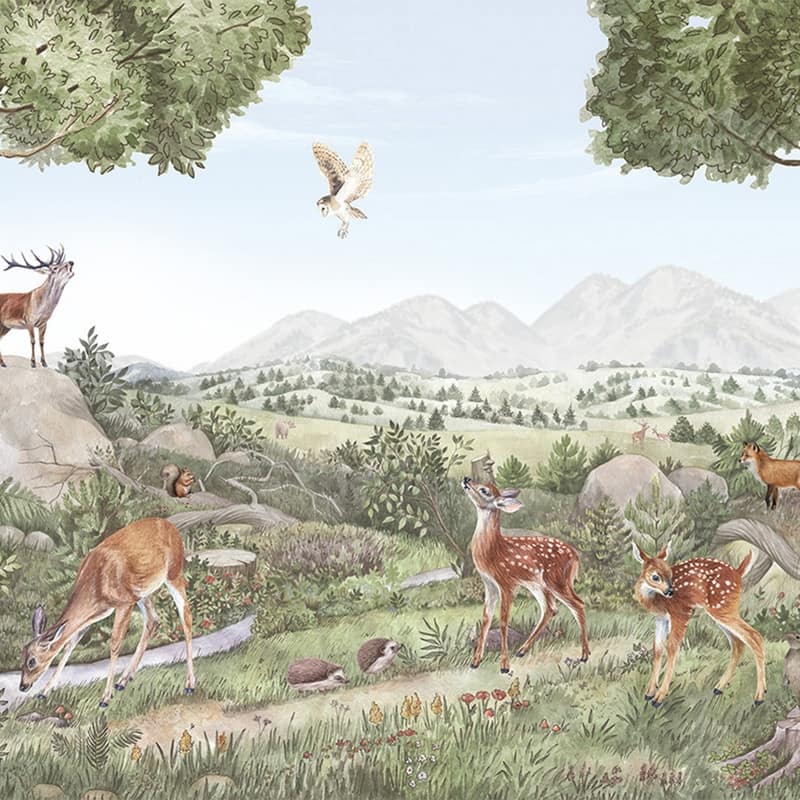 Tempaper Forest Creek Peel and Stick Wall Mural - 8' x 13'