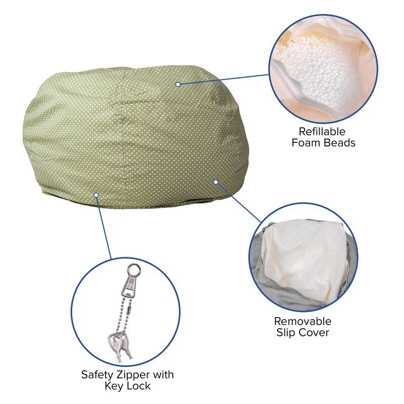 Oversized Refillable Bean Bag Chair for Kids and Adults