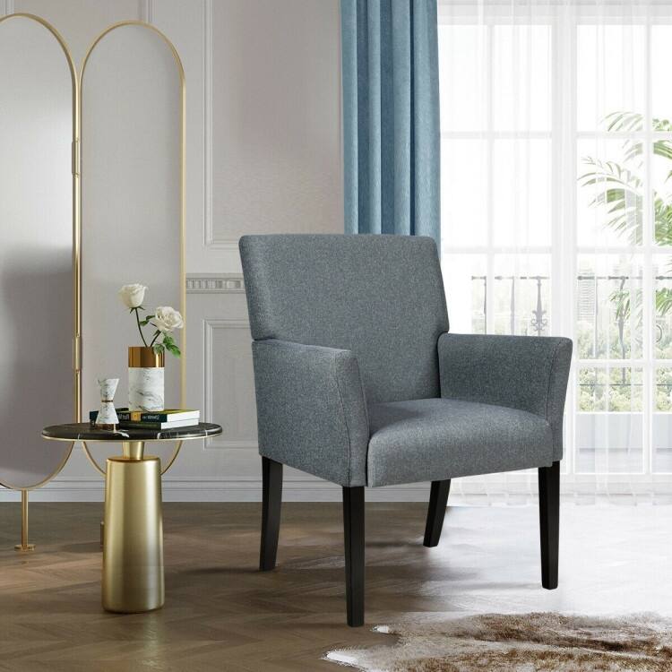 Executive Guest Chair Reception Waiting Room Arm Chair - 27.5" x 23" x 35.5" (L x W x H)