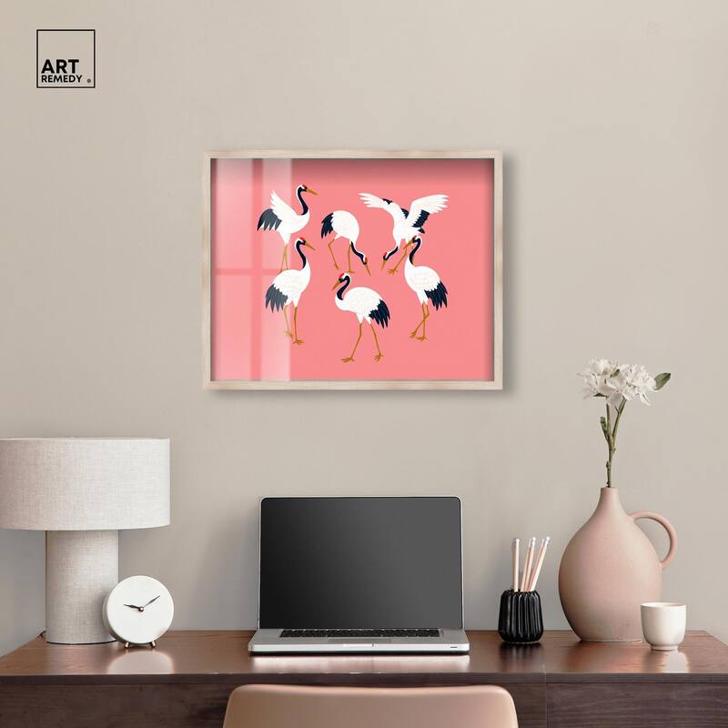 Crane Chorus Shadowbox by Art Remedy