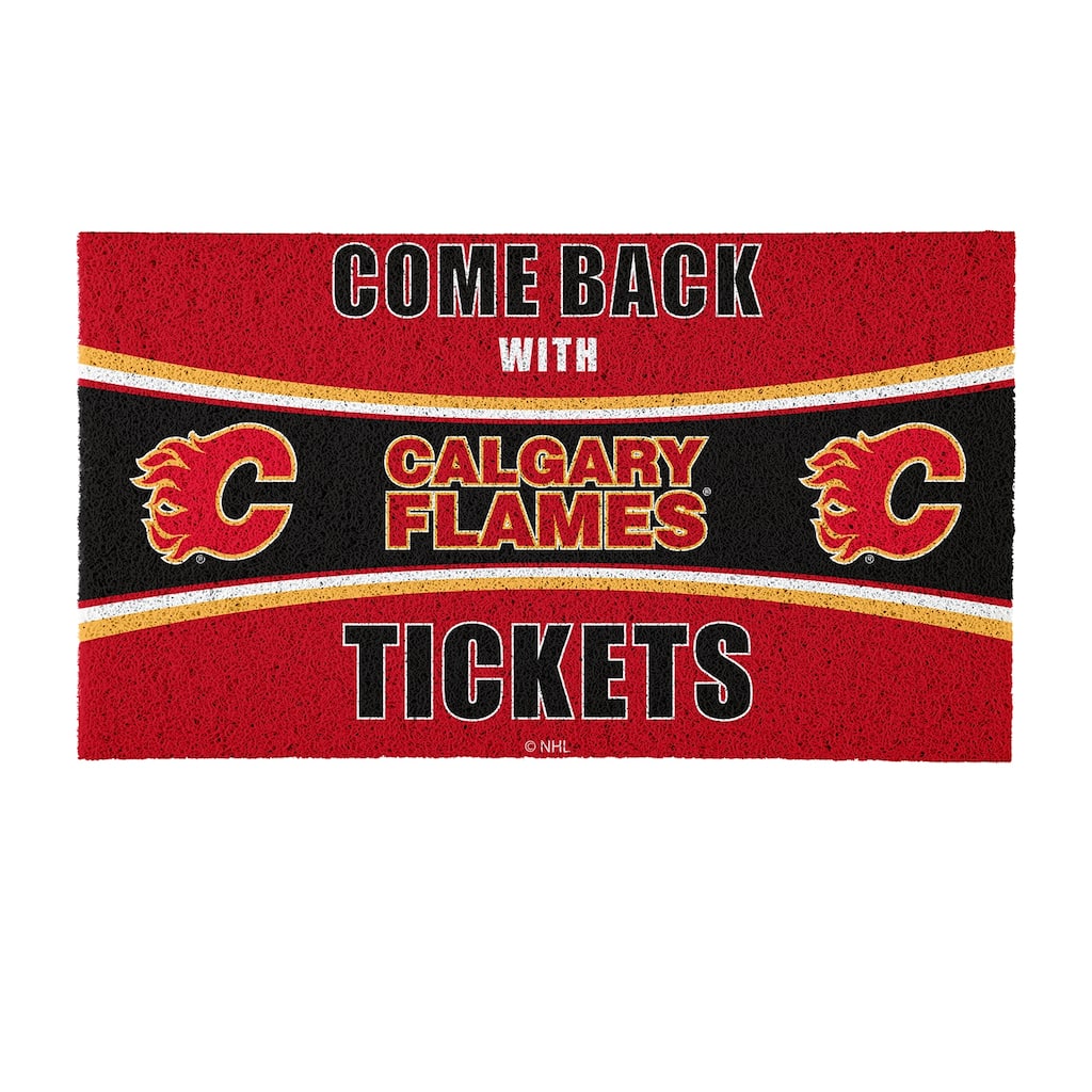 Buffalo Sabres 28 in. x 16 in. PVC "Come Back With Tickets" Trapper Door Mat