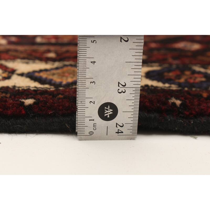 ECARPETGALLERY Hand-knotted Andelz Navy Wool Rug - 3'8 x 10'1