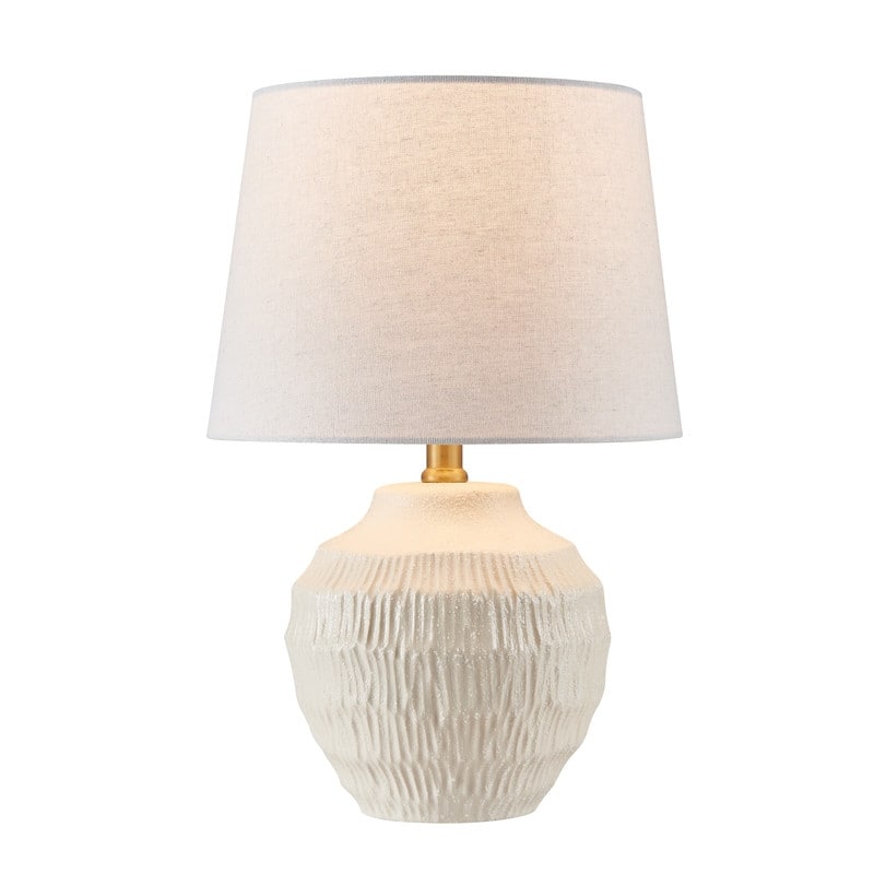 KAWOTI 16.75 in. Coastal Ceramic Table Lamp - D11" * H16.75"