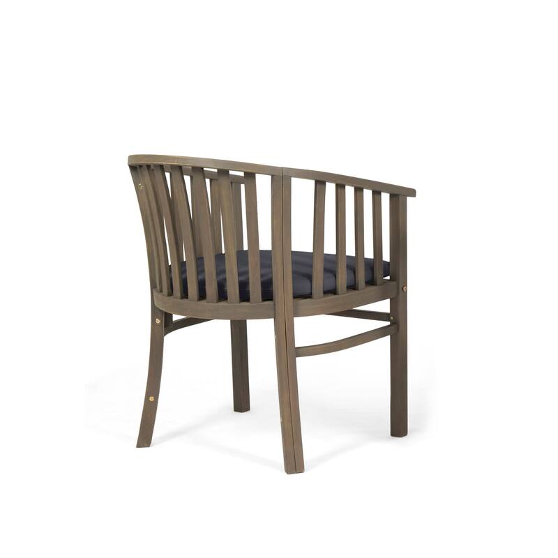 Exquisite Outdoor Wooden Dining Chairs with Cushions