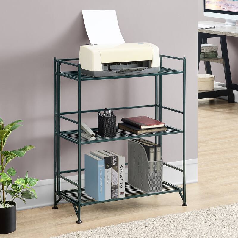 Convenience Concepts Xtra Storage 3 Tier Wide Folding Metal Shelf