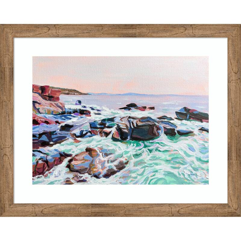 Thunder Hole by Pauline Wegman Wood Framed Wall Art Print