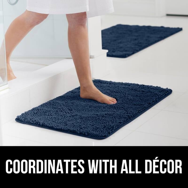 Thick Soft Absorbent Chenille, Rubber Backing
