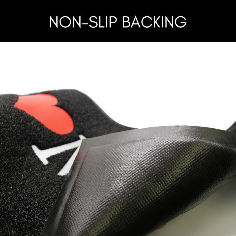 Outdoor Printed Front Door Mat Home PVC Rug 30x18 Black - 30 L x 18 W x 3/16 H