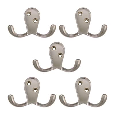 Design House Double Robe Hook - 5 Pack