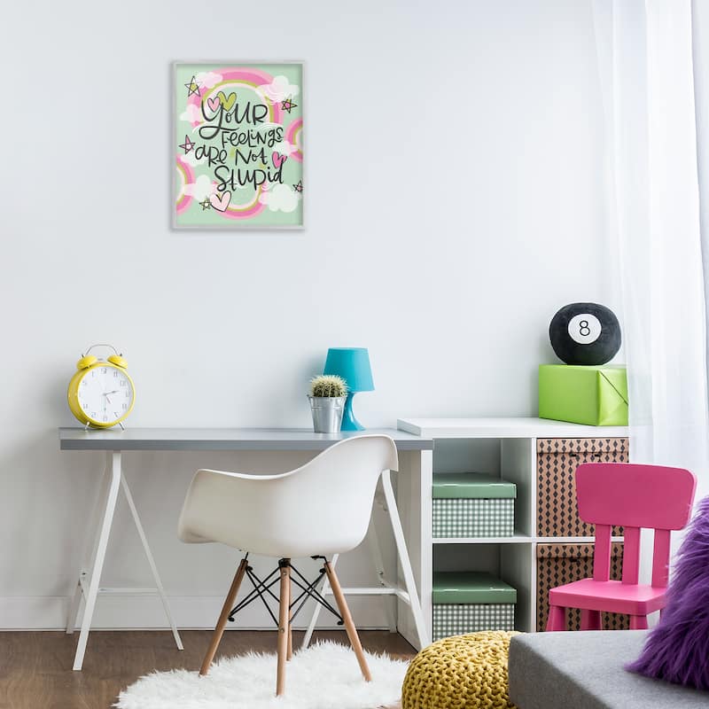 Stupell Your Feelings Are Not Stupid Framed Giclee Art Design By Mandy Ford Art + Illustration