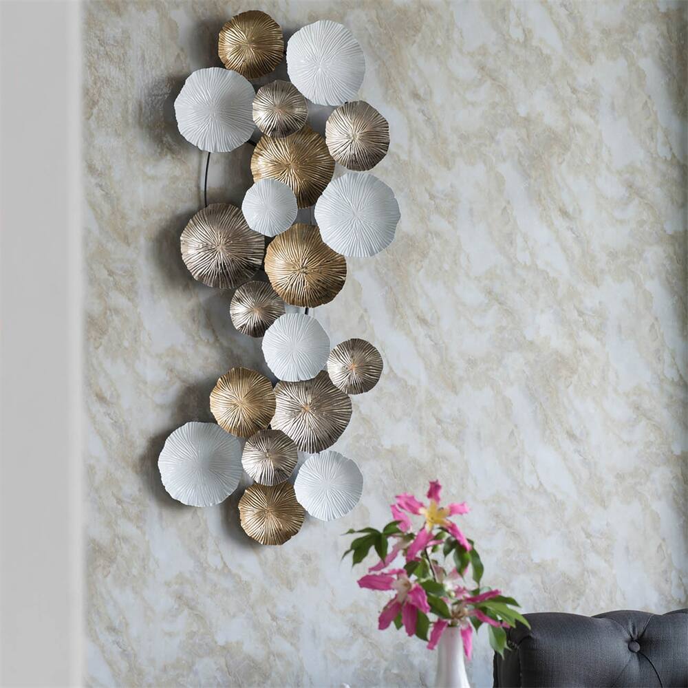 Metal Contemporary Wall Decor Accent, Large Hanging Sculpture