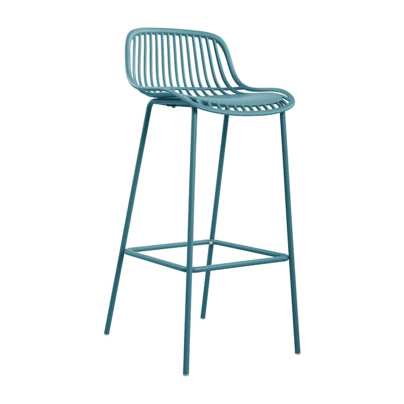 Christopher Knight Home - Benson Modern Outdoor Barstool with Weather-Resistant Design - Set of 2