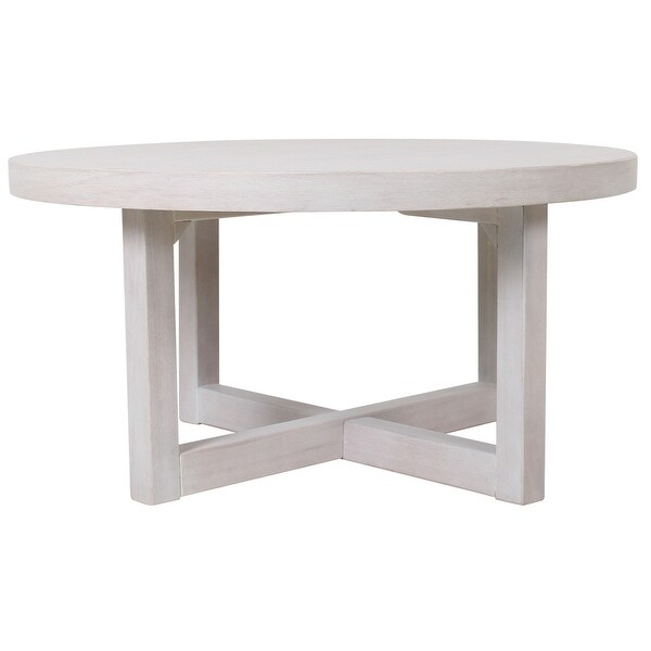 Christie Round Bayur Wood Coffee Table by East at Main