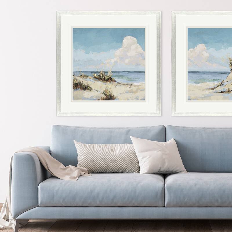 Paragon Cloudy Beach I Framed Art - Wood