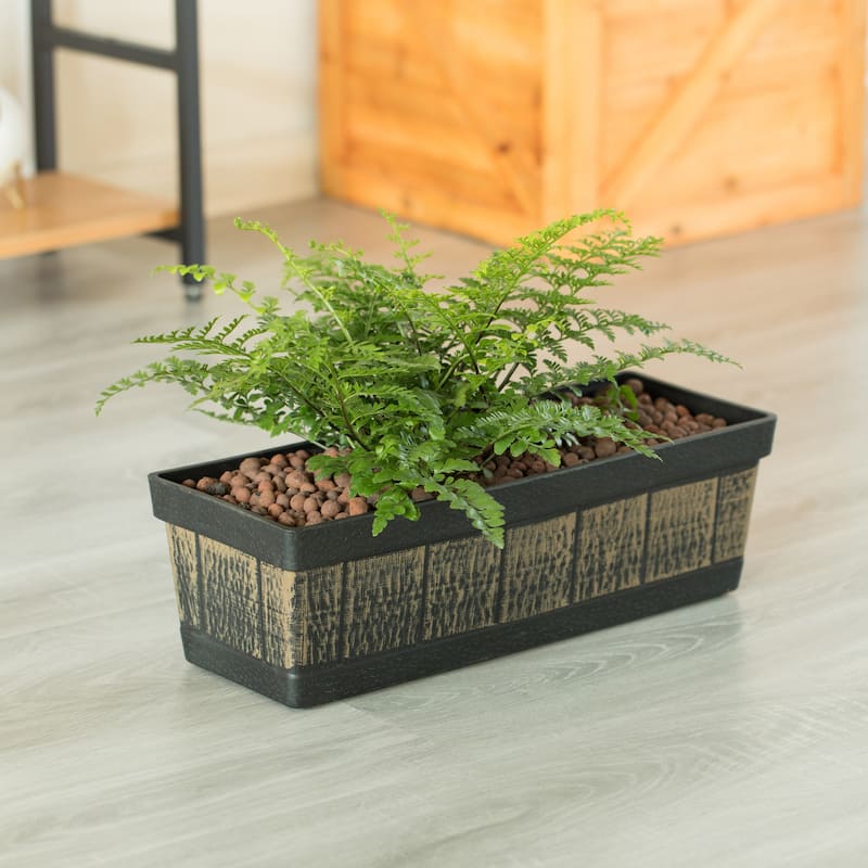 Outdoor Rectangle Planter Box, Vegetables or Flower Planting Pot
