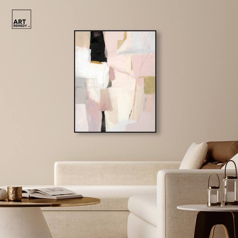 Pistachio Pink I Canvas by Art Remedy