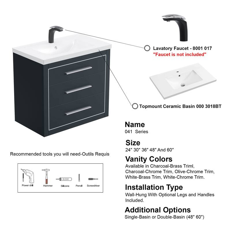 LaLa 30" Single Vanity Set