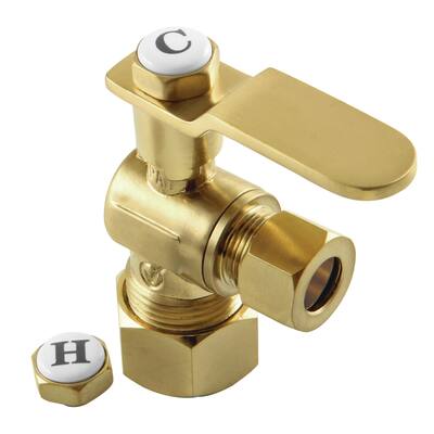 Kingston Brass KL5330 Whitaker 5/8" x 3/8" O.D. Comp Angle Stop Valve