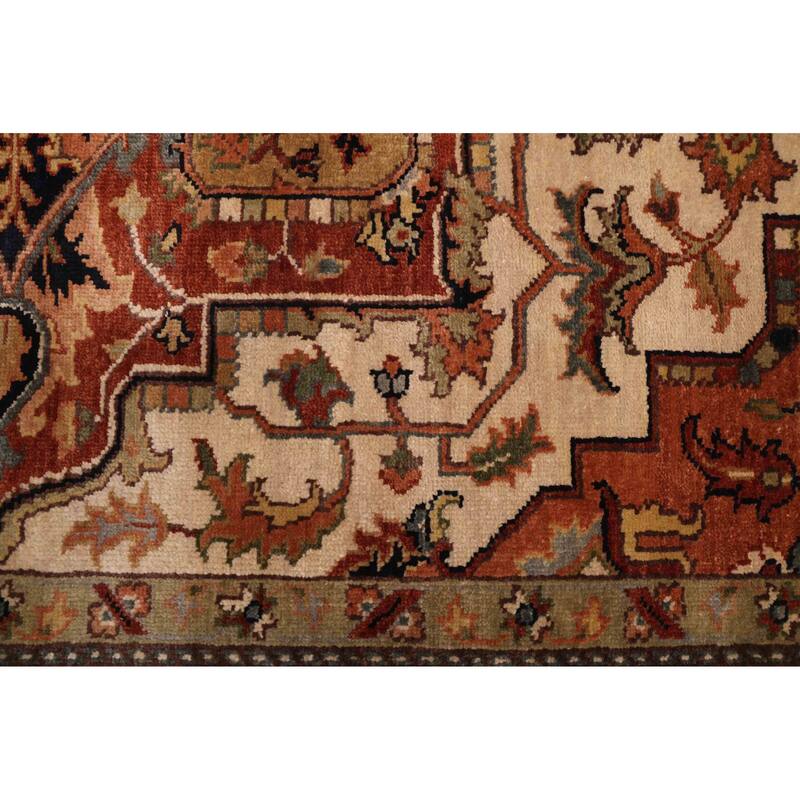 ECARPETGALLERY Hand-knotted Jules Sultane Ivory Wool Rug - 7'10 x 9'11