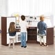 preview thumbnail 5 of 7, Toddler Kitchen Playset with Ice Maker Microwave Oven Sink and Washing Machine for Kids - 16.5" x 11.5" x 37"