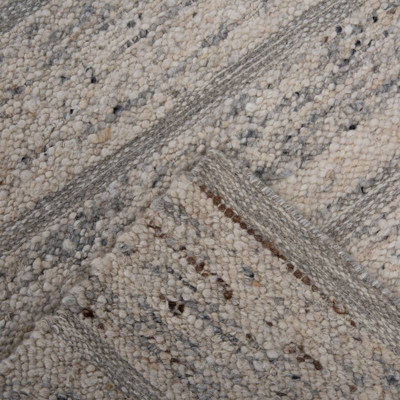 Alora Decor Everett Contemporary Heathered Stripe Area Rug
