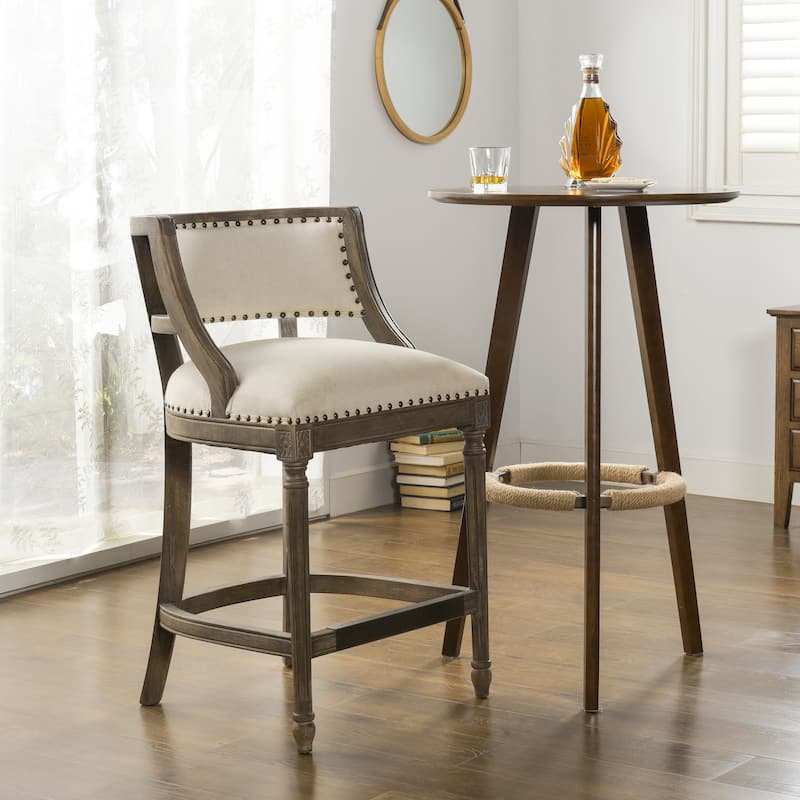Paris Farmhouse Counter and Bar Stool with Backrest