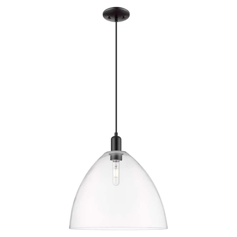 Innovations Lighting Endless Possibilities Arcadia - Bristol - 1 Light 16" Cord Hung Mini Pendant - Clear/Matte Black