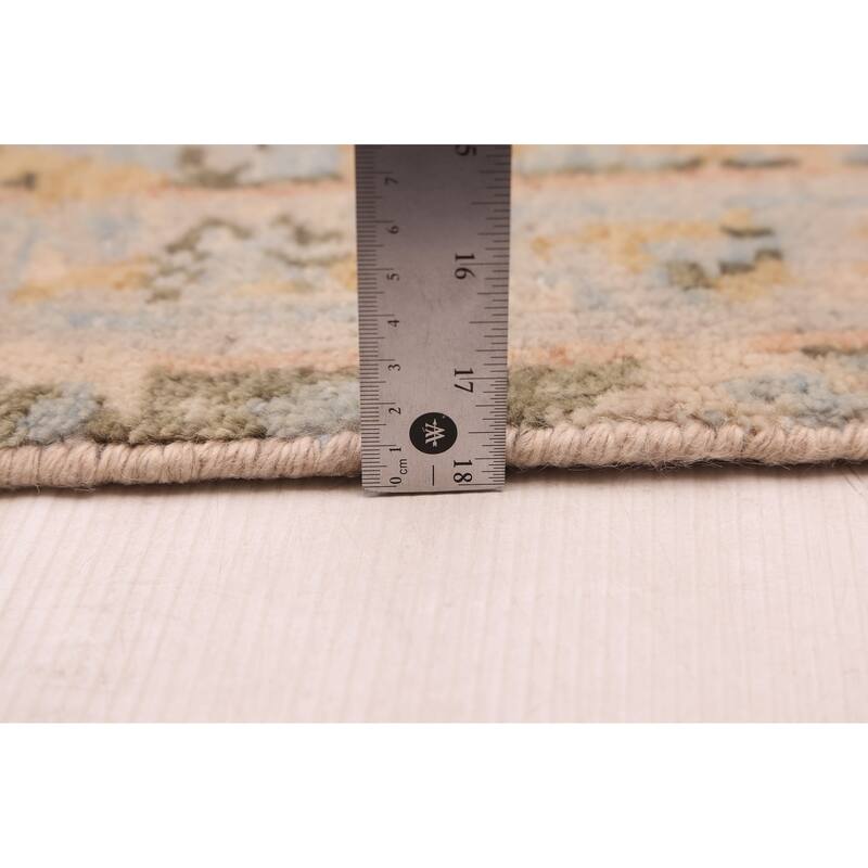 ECARPETGALLERY Hand-knotted Jules Serapi Light Blue Wool Rug - 8'0 x 9'11