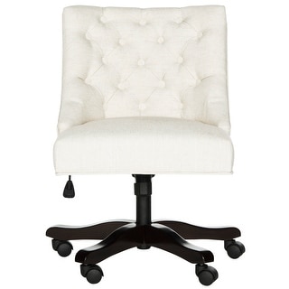 Safavieh Soho Swivel Light Cream Desk Chair - 25.2" x 27.2" x 33.9"
