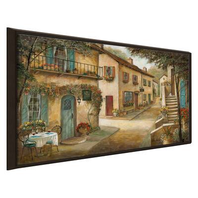 "Village Charm & Serenity" by Ruane Manning Print on Floating Canvas