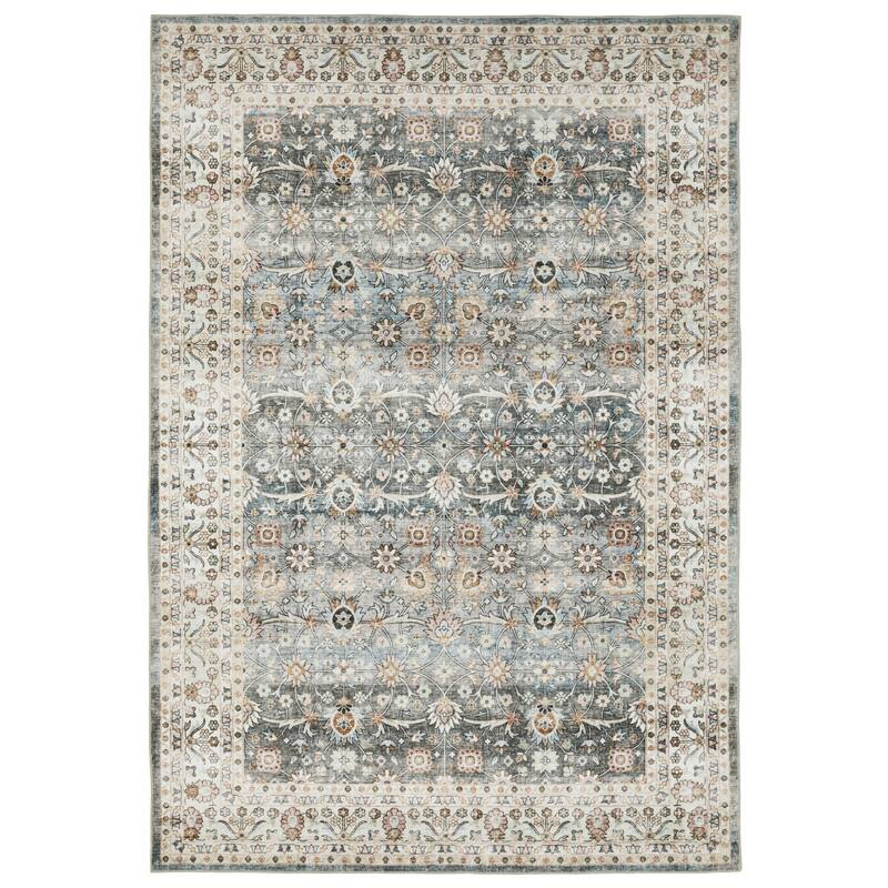 HomeRoots Oriental Traditional Rectangle Area Rug
