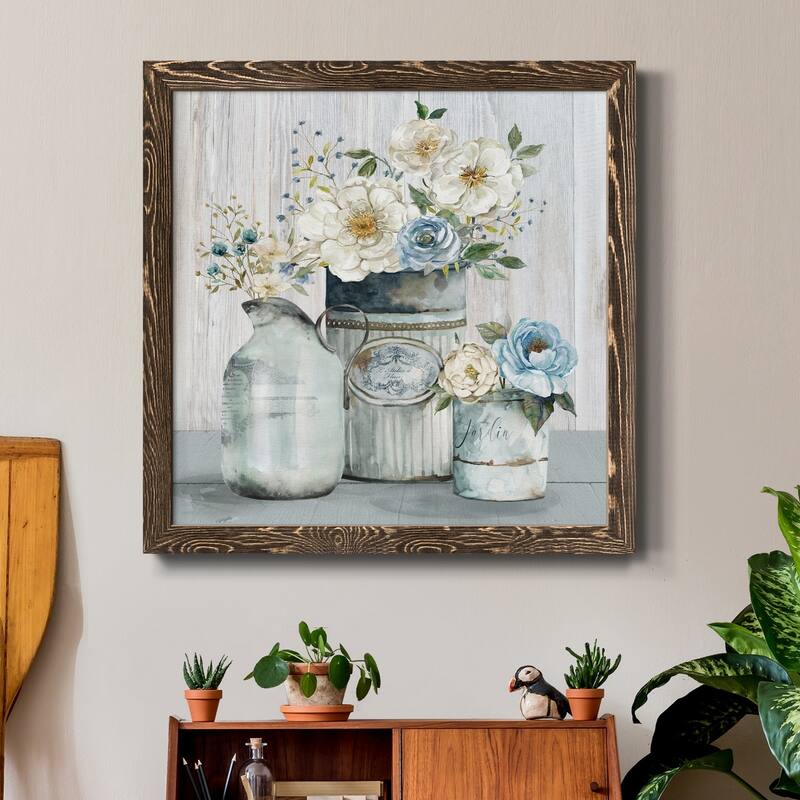French Garden Flowers II-Premium Framed Canvas - Ready to Hang