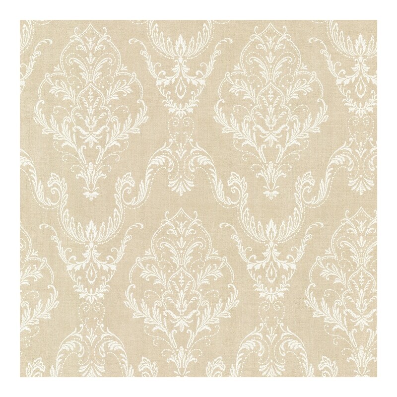 wiley beige lace damask wallpaper 20 5in x 396in x 0 025in