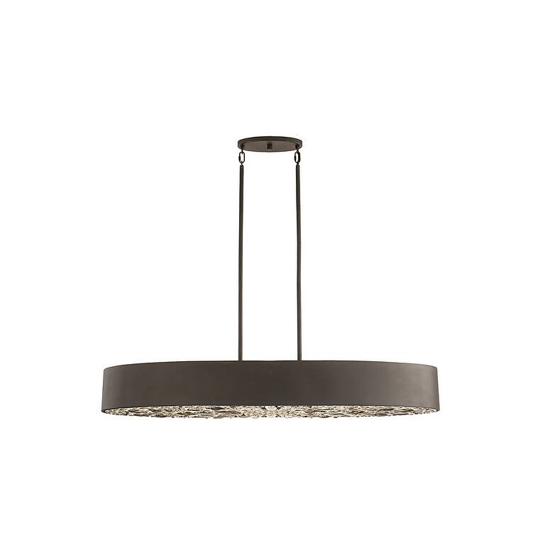 Savoy House 1-1270-6 Azores 6 Light 48" Wide Linear Chandelier - Black Cashmere