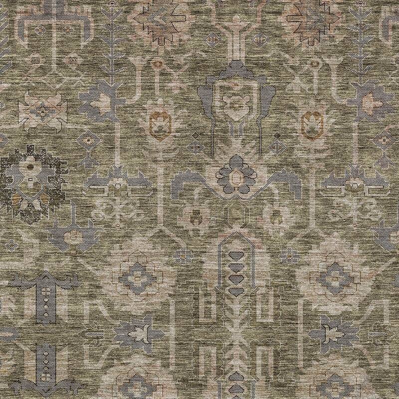 HomeRoots Oriental Traditional Rectangle Outdoor Rug