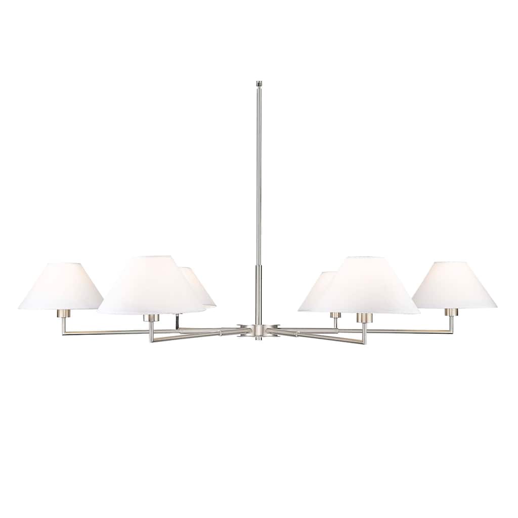 Z-Lite 744-63R Leila 6 Light 63" Wide Chandelier
