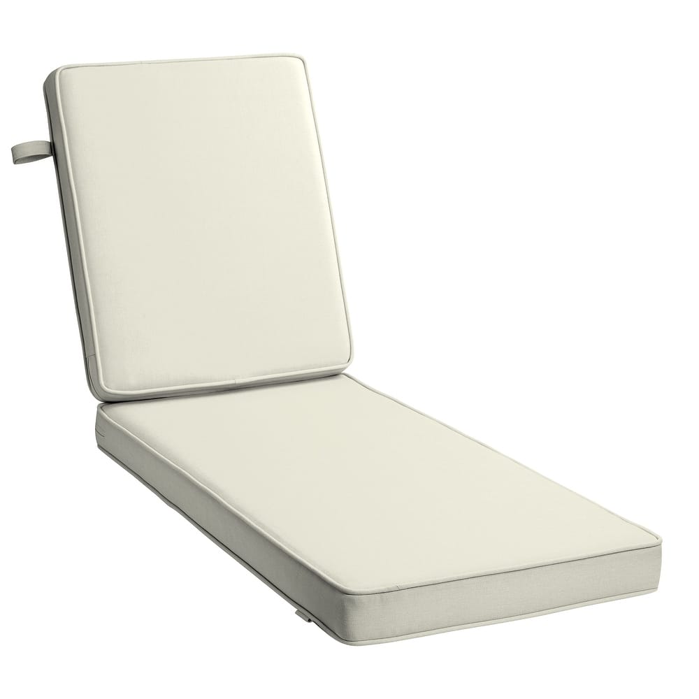 ARDEN Foam Outdoor Double Welted Chaise Lounge Cushion, 21 x 72
