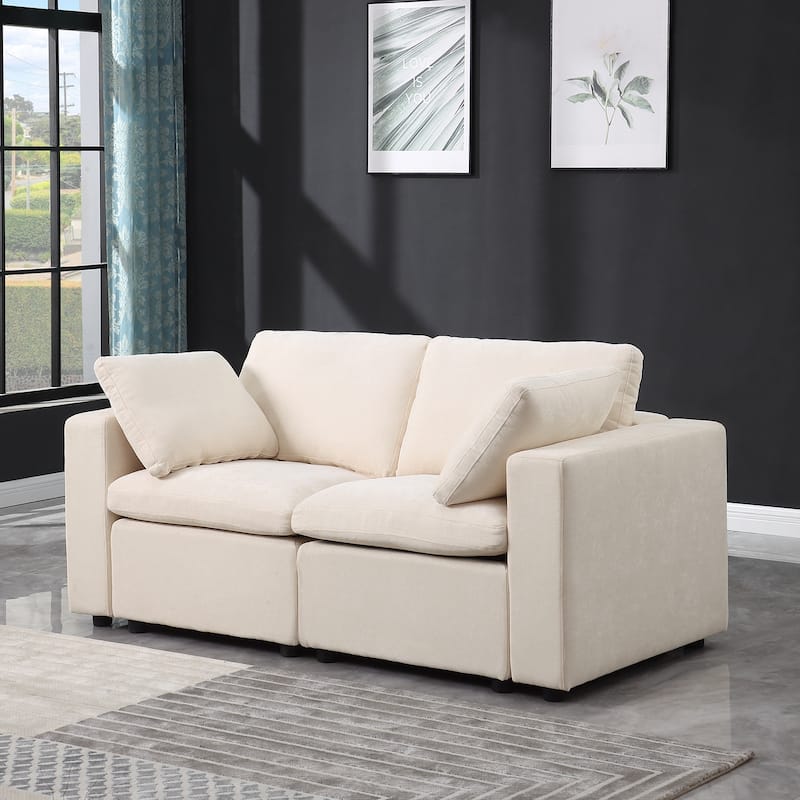 Modular Sectional Sofa, Convertible U Shaped Sofa Couch, Modular Sectionals with Ottomans