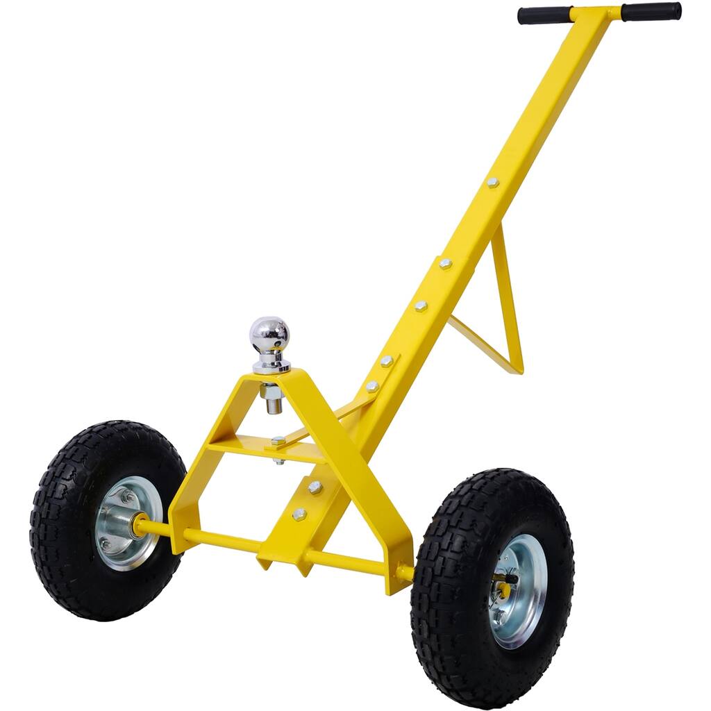 Trailer Dolly with Pneumatic Tires - 600 Lb.Maximum Capacity,Yellow
