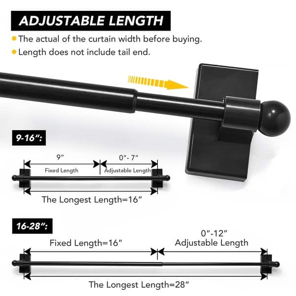magnetic curtain rod steel door comparison tension rod