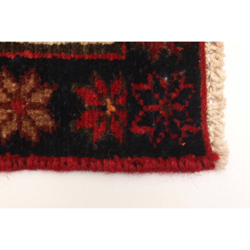 ECARPETGALLERY Hand-knotted Konya Anatolian Dark Red Wool Rug - 3'1 x 6'4