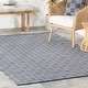 preview thumbnail 12 of 16, Home Conservatory Squares Handwoven Indoor/Outdoor Area Rug