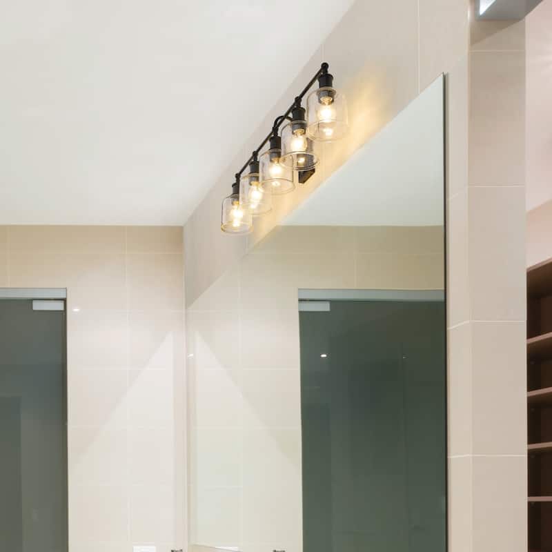 Bellevue Georgia 5 Light 41" Wide Bathroom Vanity Light