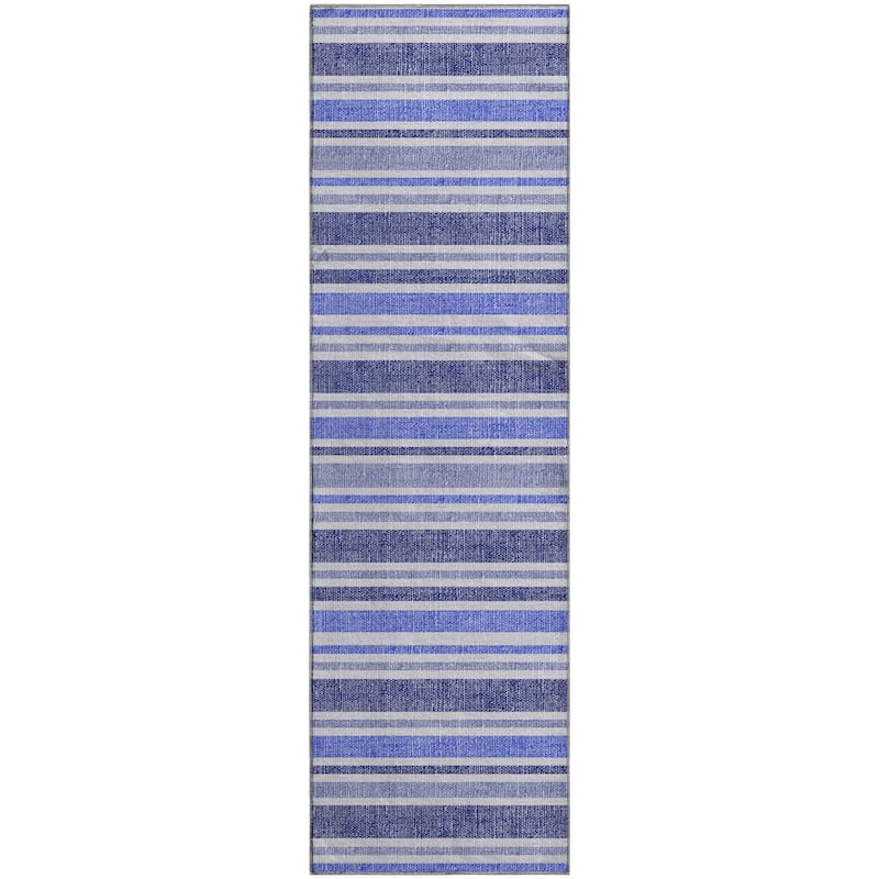 Premium Washable Super Soft Modern Cabana Stripe Mayfield Rug