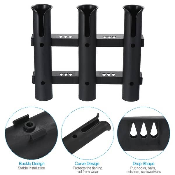 fishing rod tube holder River Quiver They could also be mounted to the wall of your garage or shed 2-Tube Boat Rod Holder –