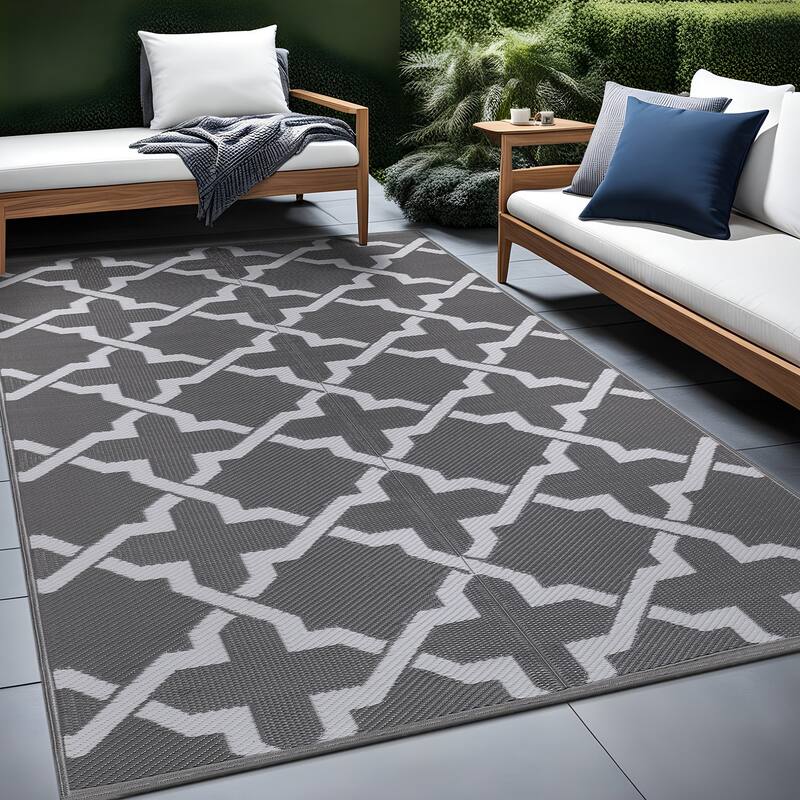 Beverly Rug Reversible Trellis Pattern Indoor/ Outdoor Area Rug