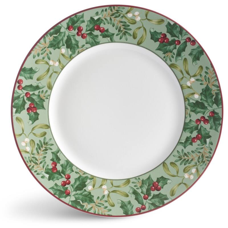 222 Fifth Christmas Foliage 12 Piece Dinnerware Set