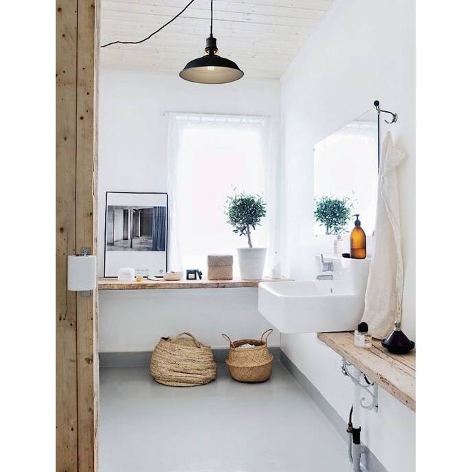 Houat Industrial Plug-In Pendant Light Barn Shape with On/Off Switch